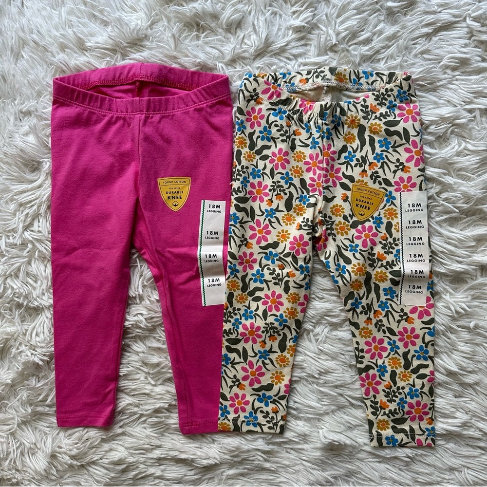 Cat And Jack Toddler Girls Leggings New Size 18 Months